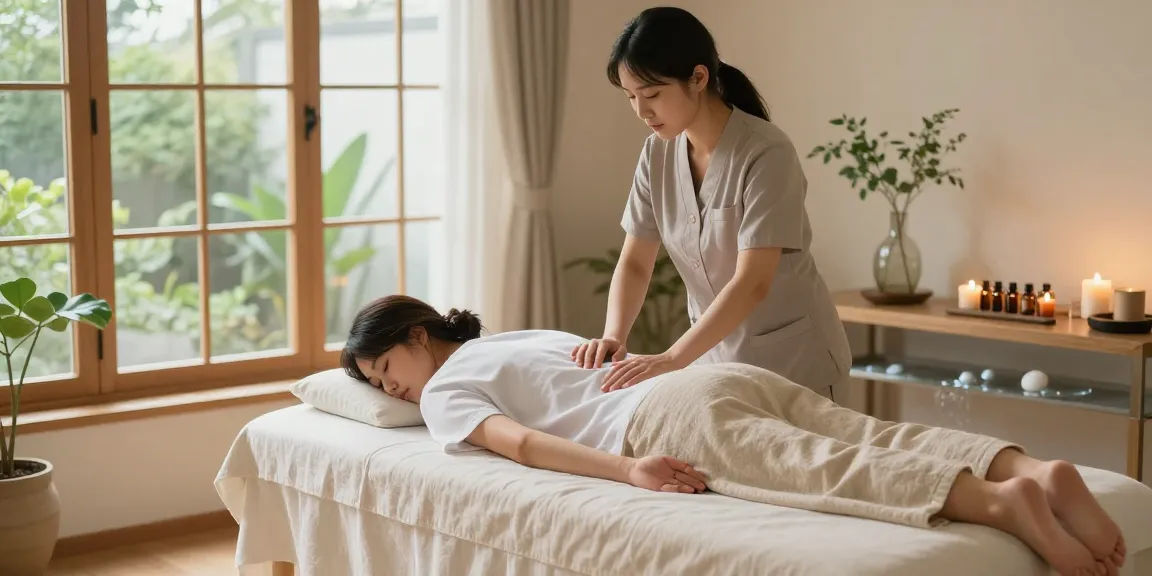 강동구출장안마 professional massage session in a serene home environment