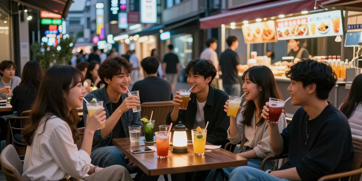 하루이야기에서 강남의 유흥 문화와 함께 즐거운 밤을 보내는 젊은 사람들 모습