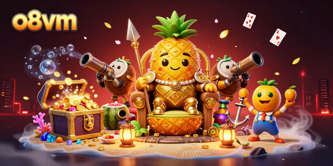 Join the fun with o8vm: a vibrant scene filled with colorful characters and gaming elements.