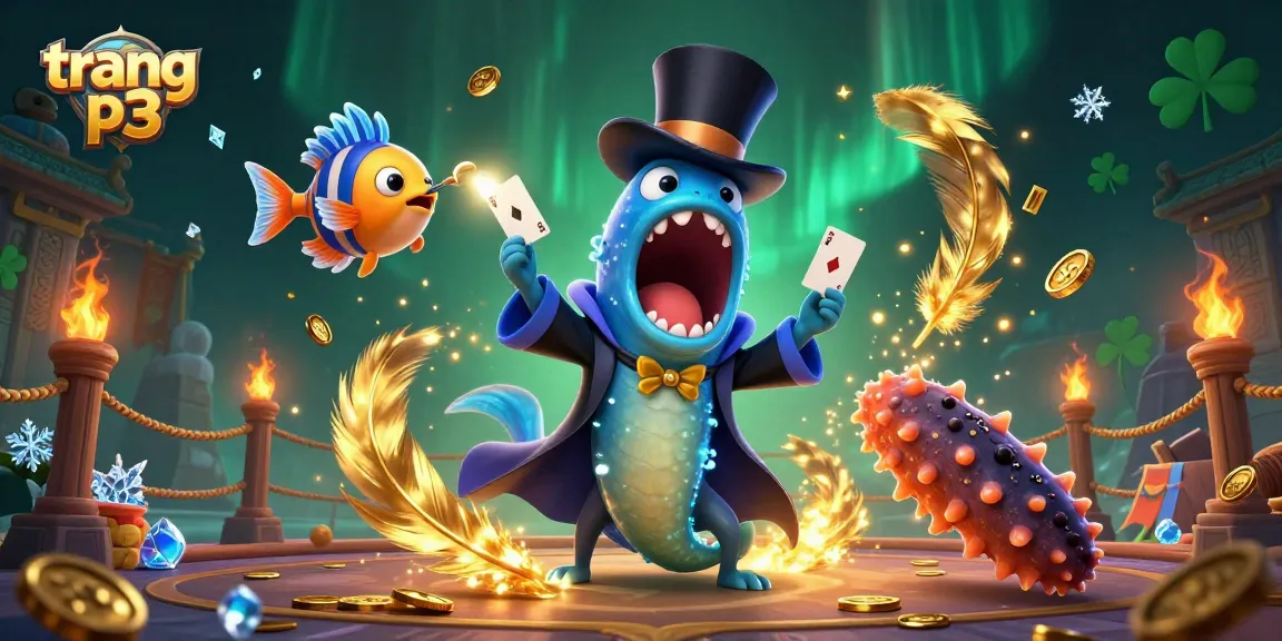 Experience thrilling card tricks and magic at trang p3 casino with vibrant underwater creatures.